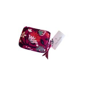 Vera Bradley Travel Pill Case With Zippered Floral Print Organizer